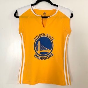 Adidas Golden State Warriors Cap Sleeve Shirt